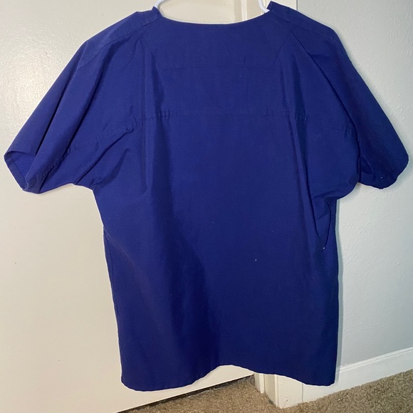 Landau Dark Blue Scrub Top - Picture 4 of 5